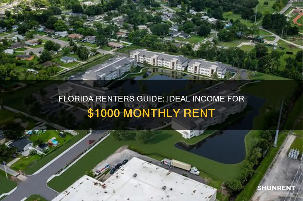 what shoukd be income requirement for 1000 rent florida