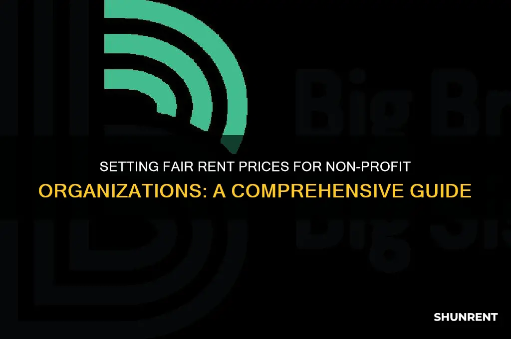 what should a non profit charge for rent