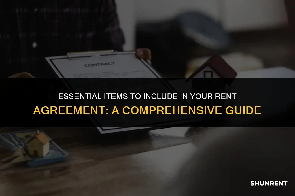 what should be included in your rent