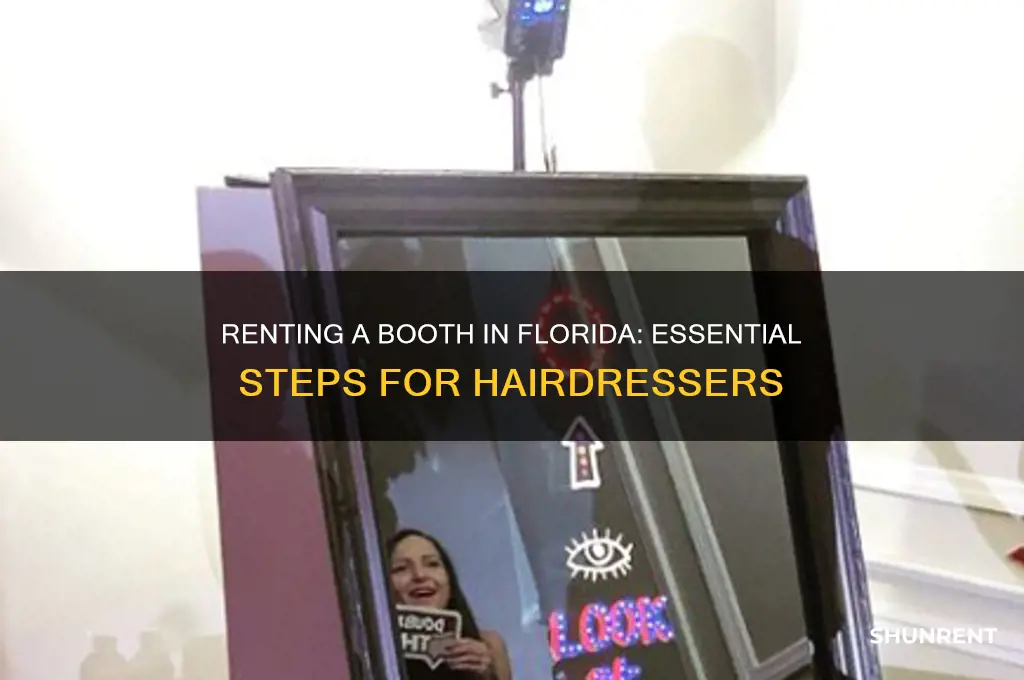 what should hairdresser do when rent a booth in florida