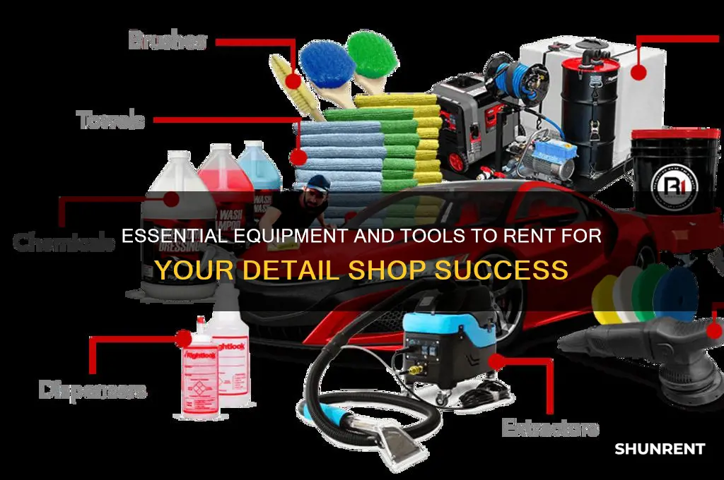 what should i rent for a detail shop
