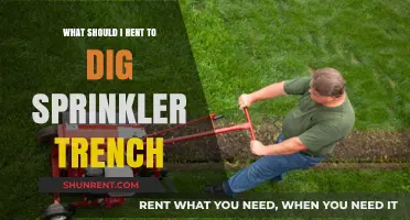 Renting the Right Equipment for Digging Sprinkler Trenches: A Guide