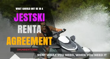 Key Exclusions: What to Avoid in Jet Ski Rental Agreements