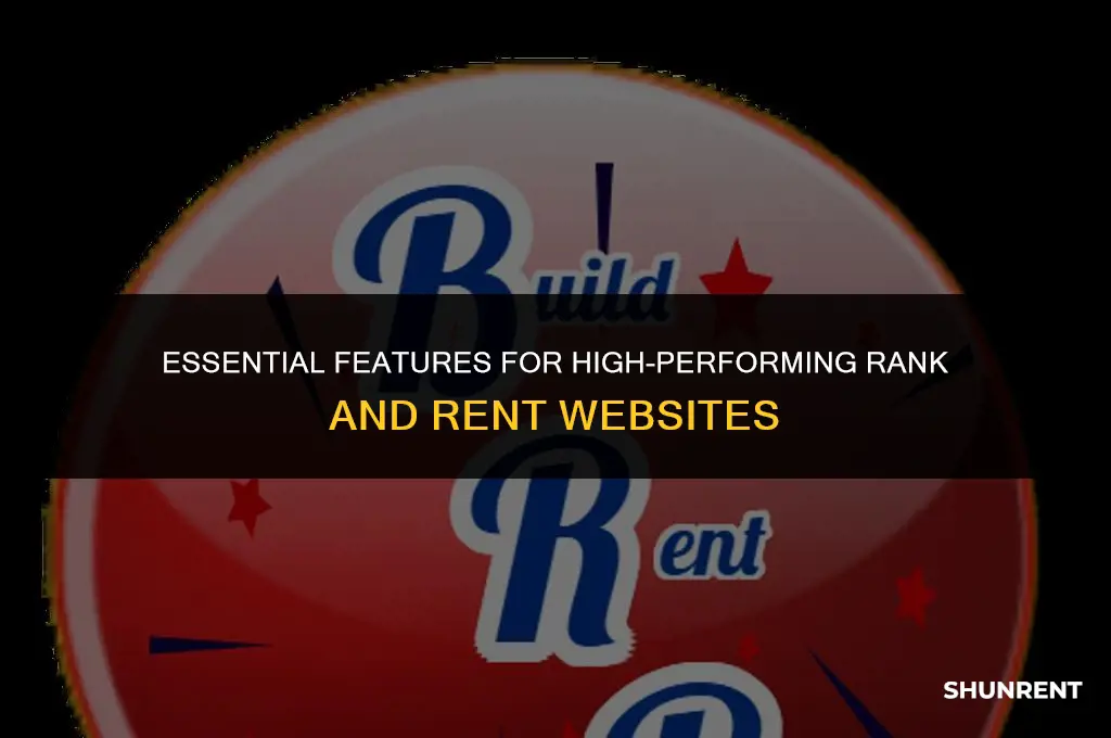 what should rank and rent websites include