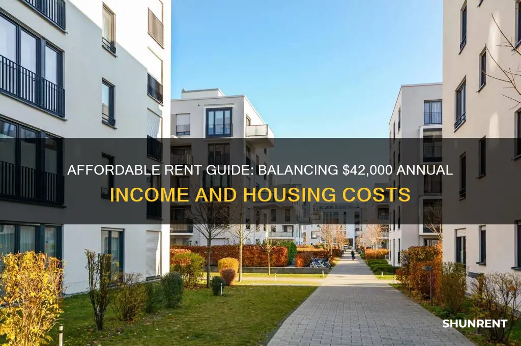 what should rent be if earning 42 000 a year