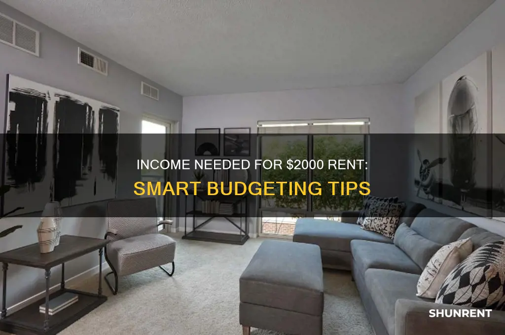 what should your income be for a 2000 rent