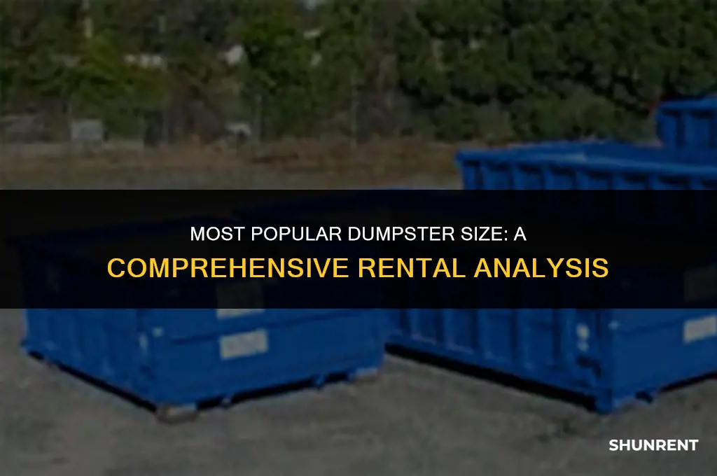 what size dumpster is rented the most