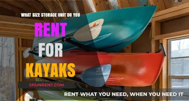 Choosing the Right Storage Unit Size for Your Kayaks: A Guide