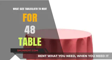 Perfect Tablecloth Size Guide for 48-Inch Tables: Rent with Confidence