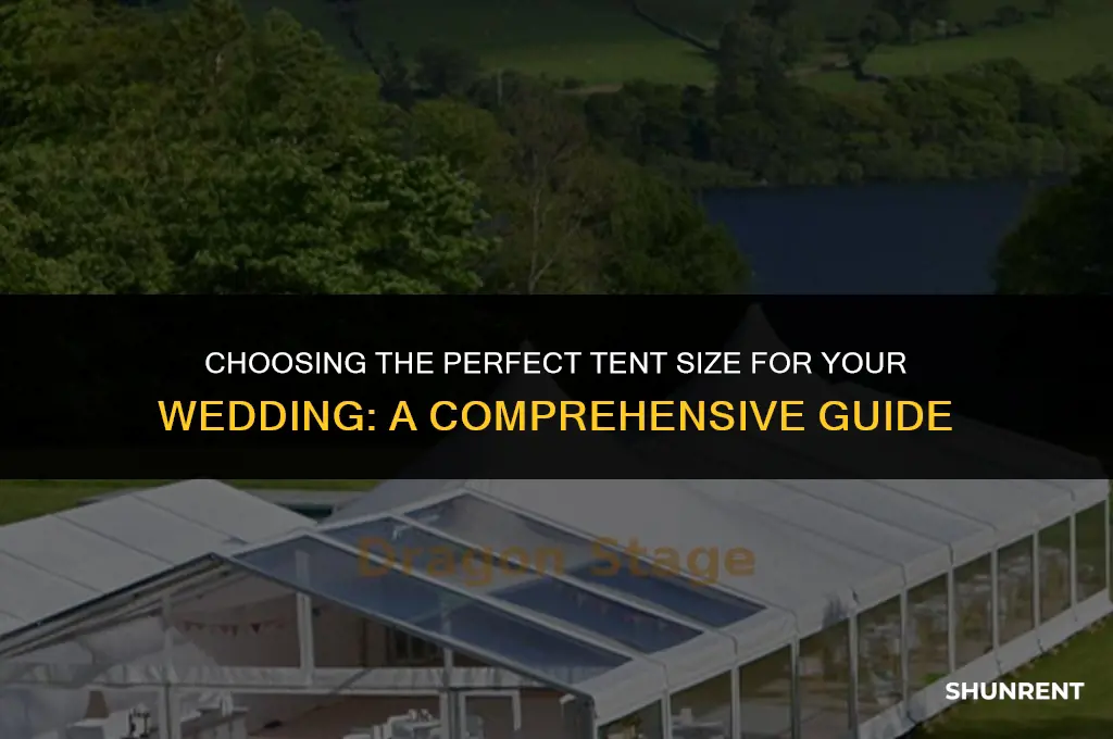 what size tent to rent for wedding