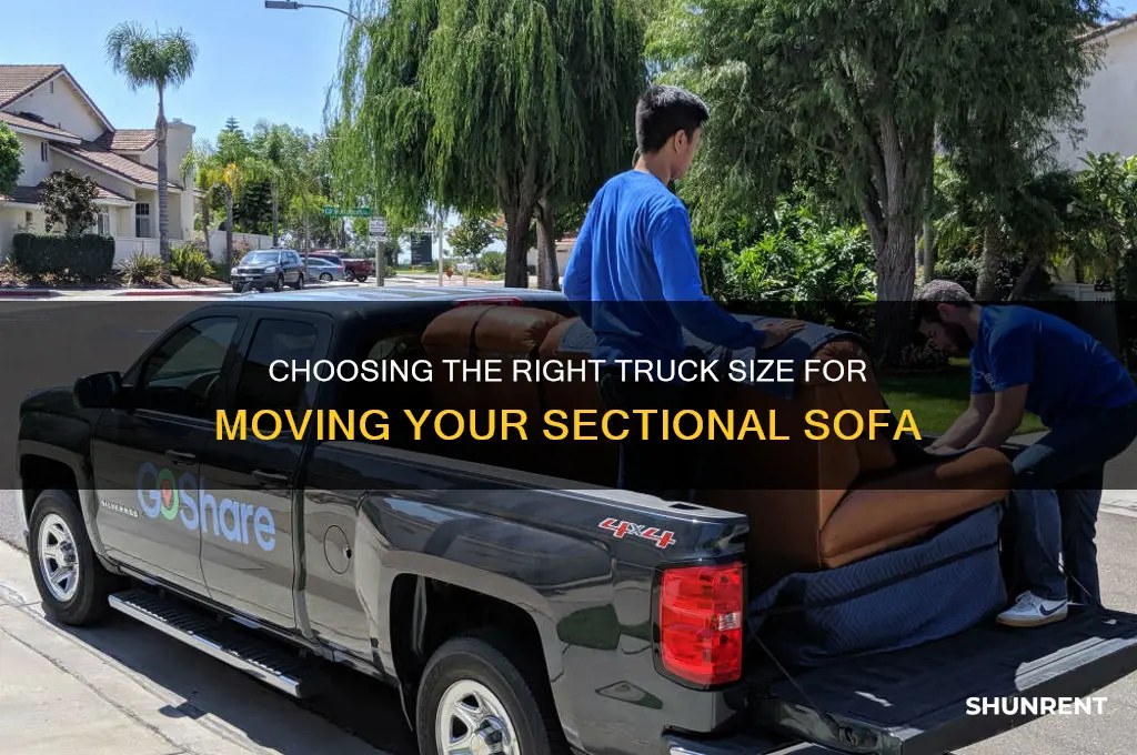 what size truck should i rent to move a sectional