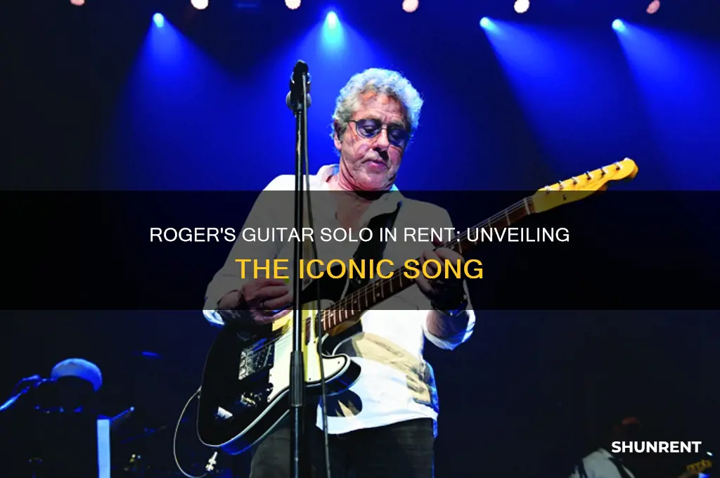 what song does roger play on guitar in rent