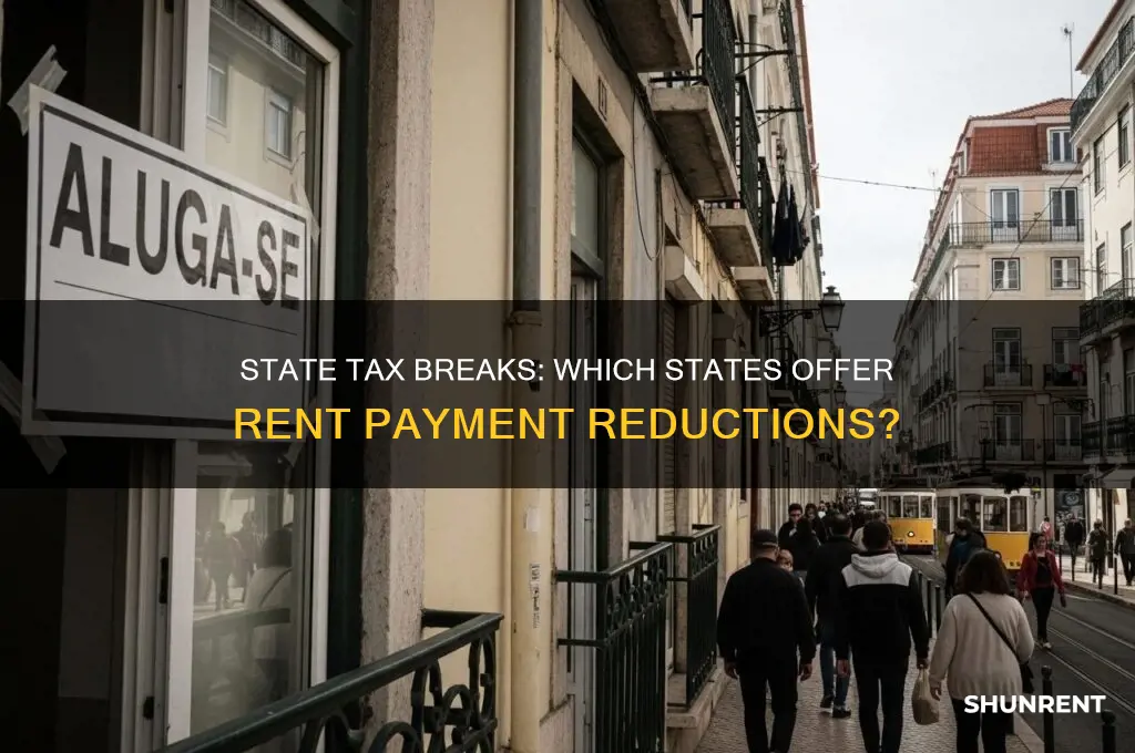 what states give sttae tax reductions for rent pyments