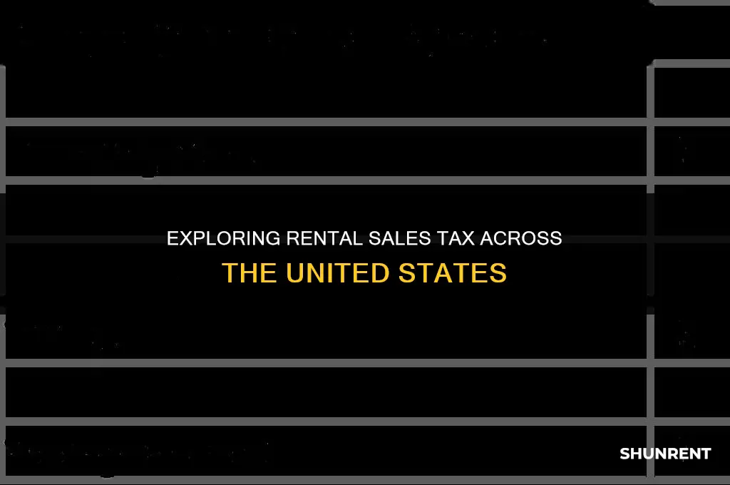 what states have sales tax on rent