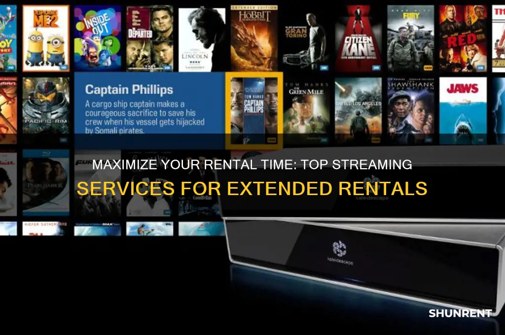 what streaming aervices let you rent the longest