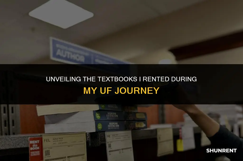 what textbooks did i rent from uf