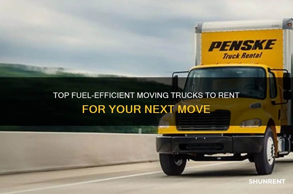 what the best gas muleage truckto rent for moving