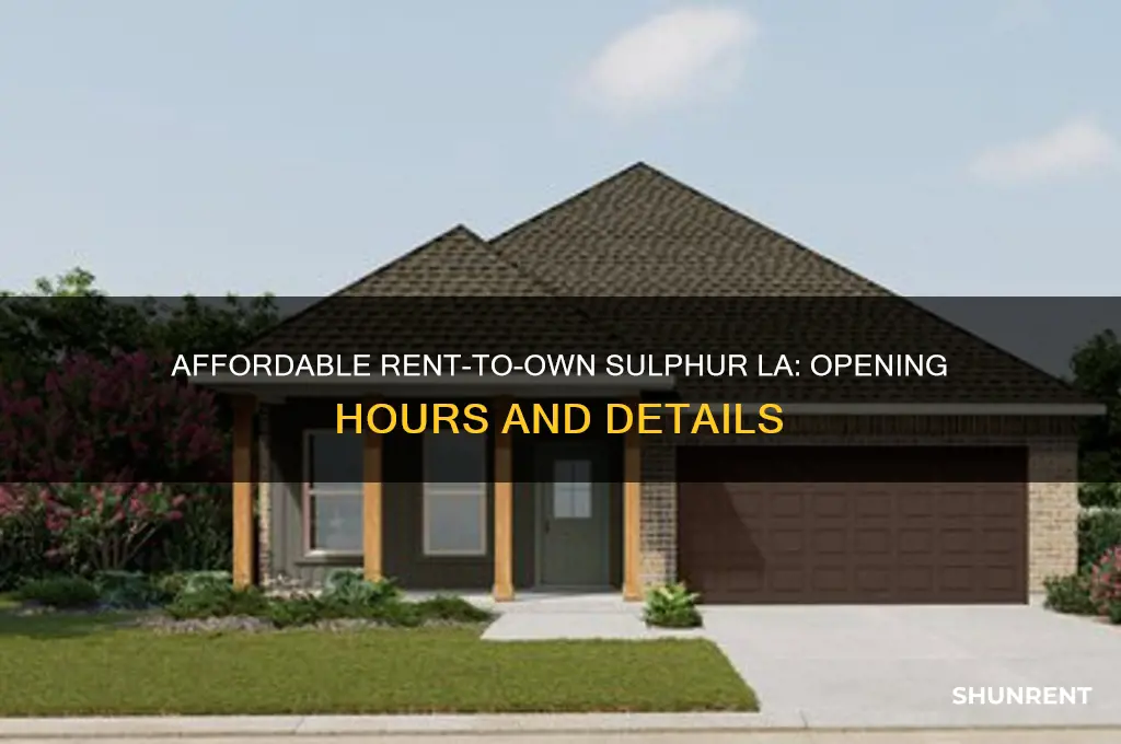 what time does affordable rent-to-own in sulphur louisiana open