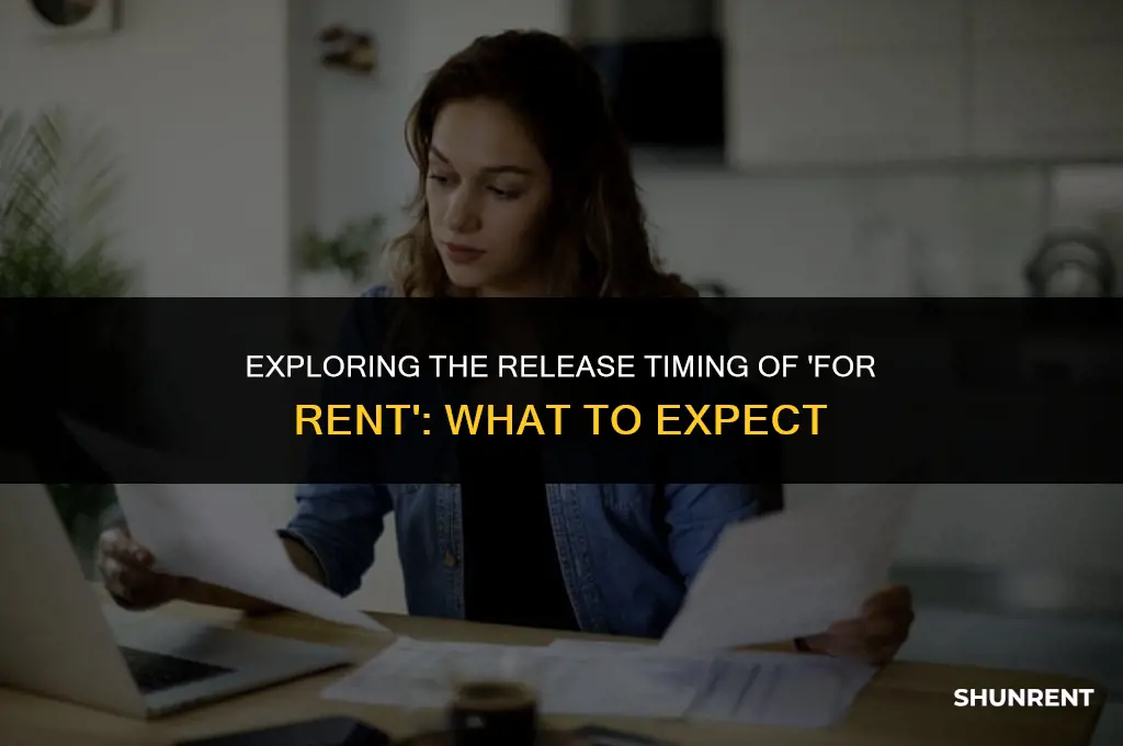 what time does for rent come out