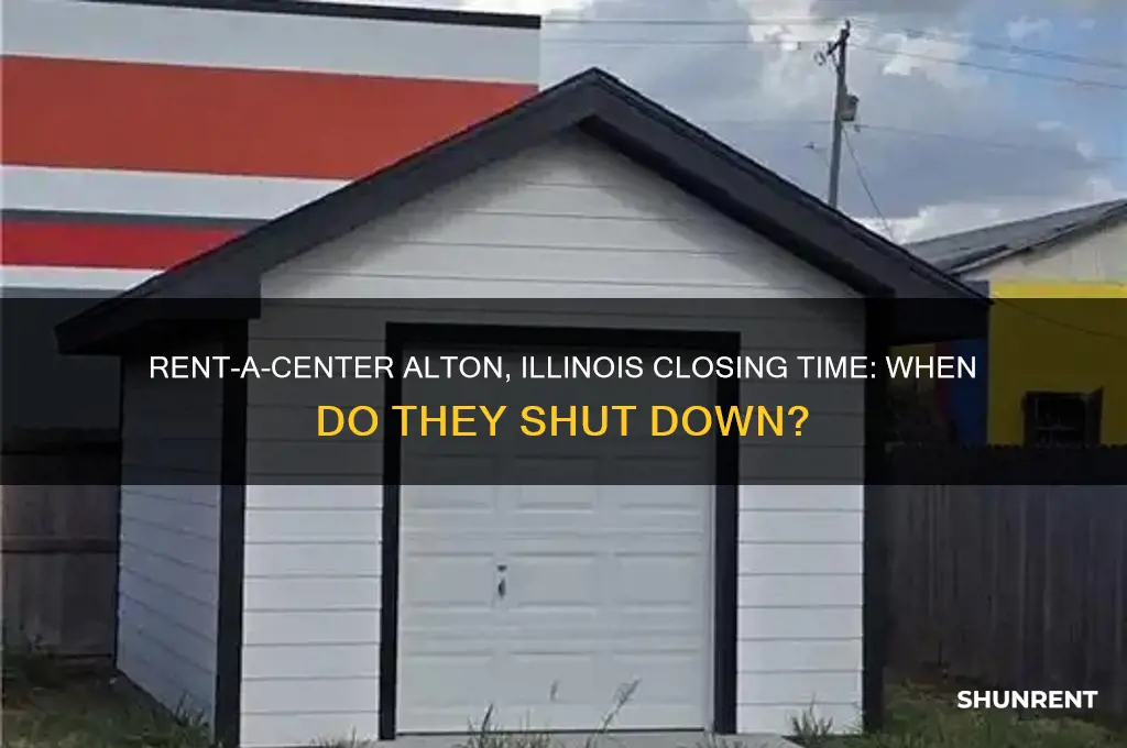 what time does rent a center close in alton illinois