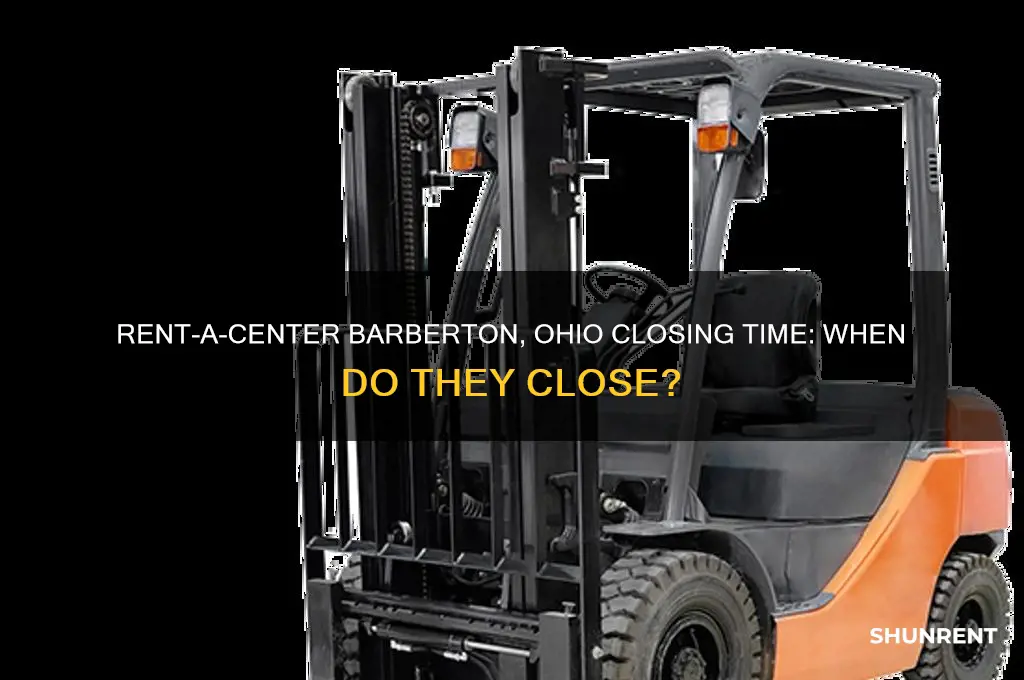 what time does rent a center close in barberton ohio