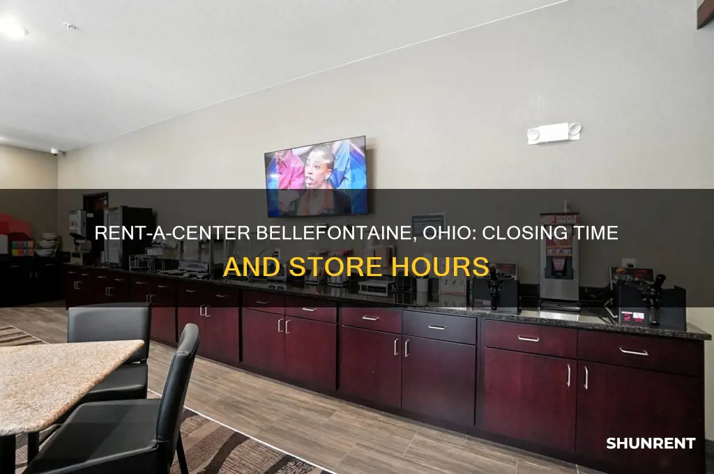 what time does rent a center close in bellefontaine ohio