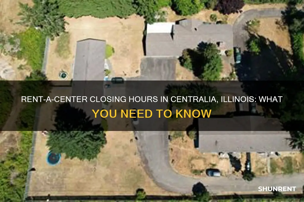 what time does rent a center close in centralia illinois
