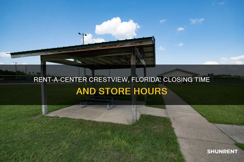 what time does rent a center close in crestview florida
