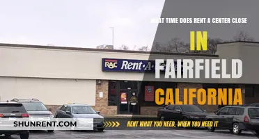 Rent-A-Center Fairfield, CA: Closing Time and Store Hours Guide