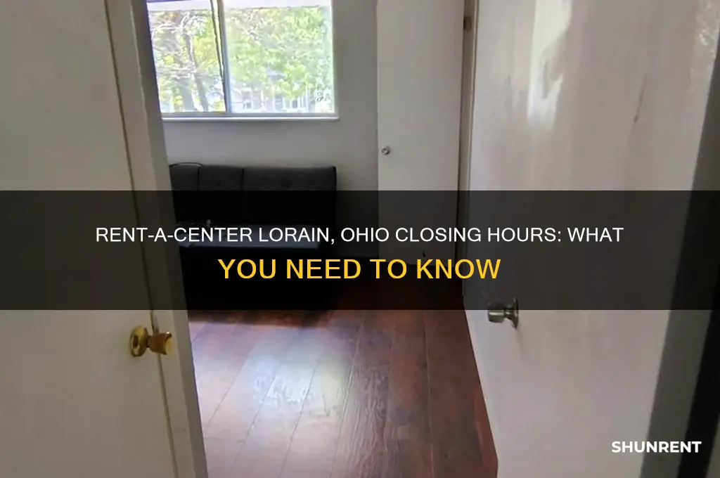 what time does rent a center close in lorain ohio
