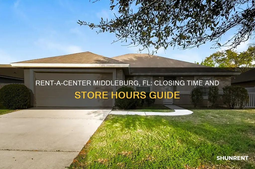 what time does rent a center close in middleburg florida