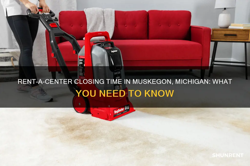 what time does rent a center close in muskegon michigan