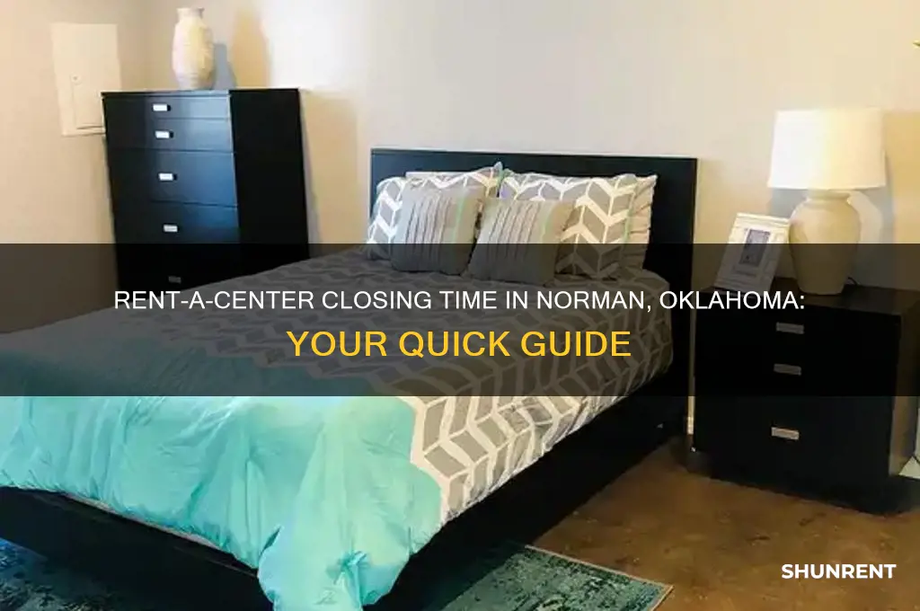 what time does rent a center close in norman oklahoma