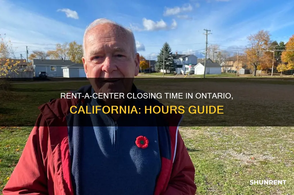 what time does rent a center close in ontario california