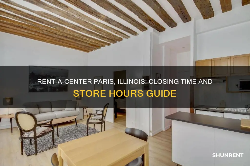 what time does rent a center close in paris illinois