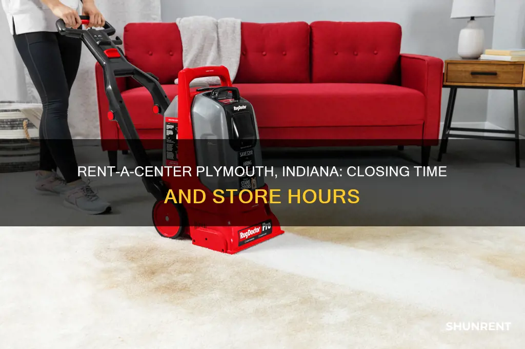 what time does rent a center close in plymouth indiana