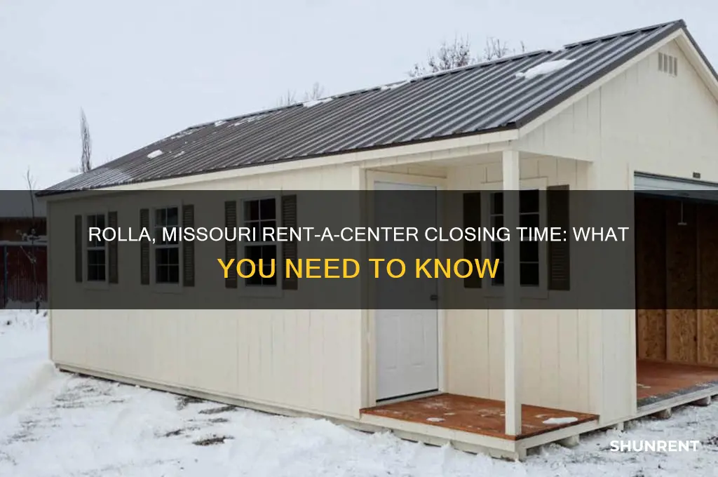 what time does rent a center close in rolla missouri
