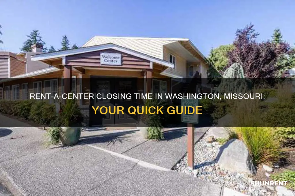 what time does rent a center close in washington missouri