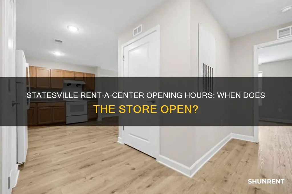 what time does rent a center in statesville open