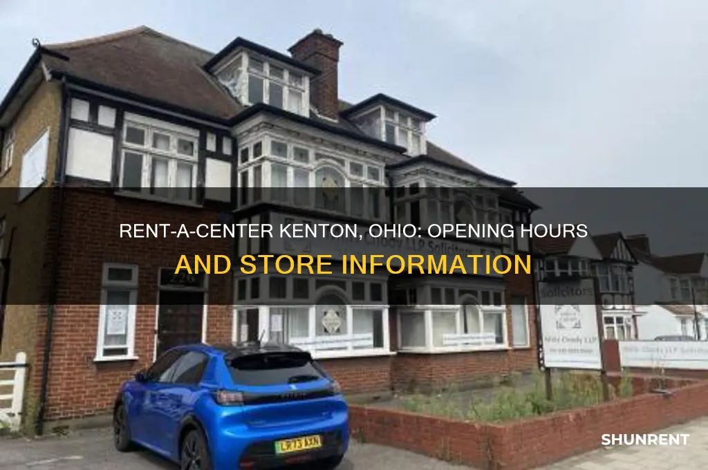 what time does rent a center open in kenton ohio