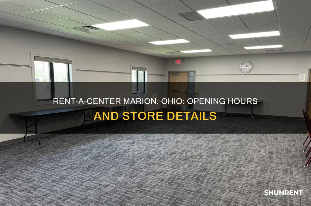 what time does rent a center open in marion ohio