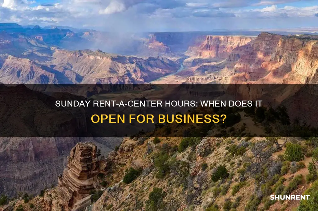 what time does rent a center open on sunday