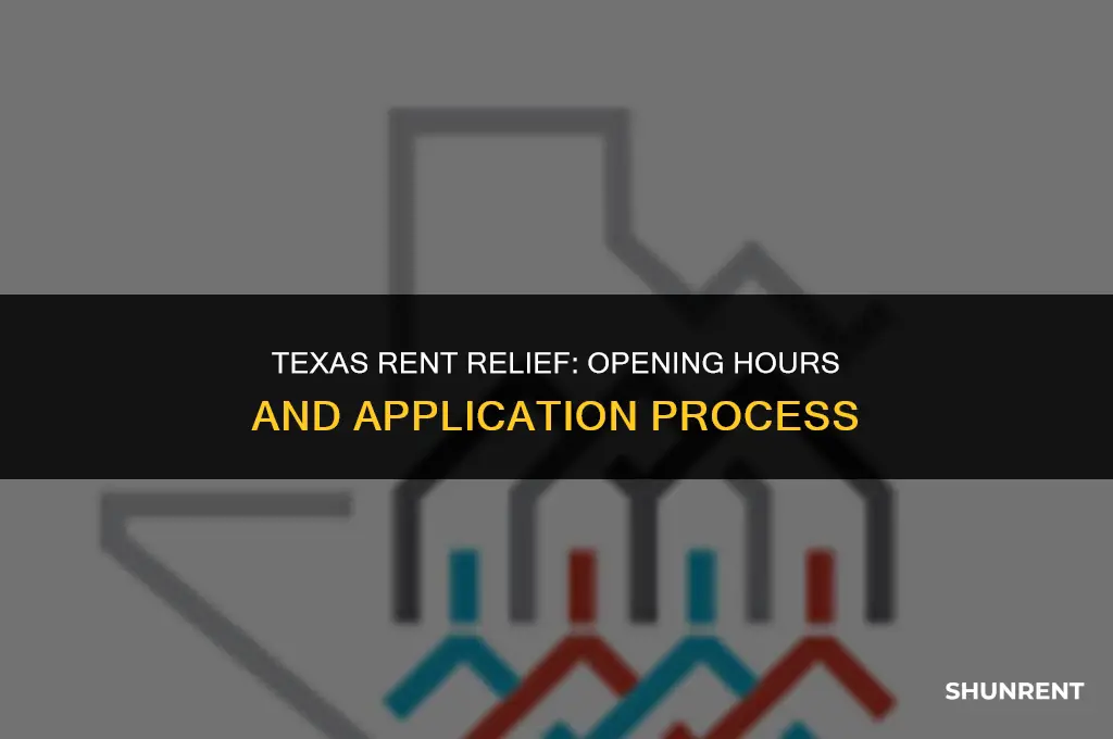 what time does texas rent relief open