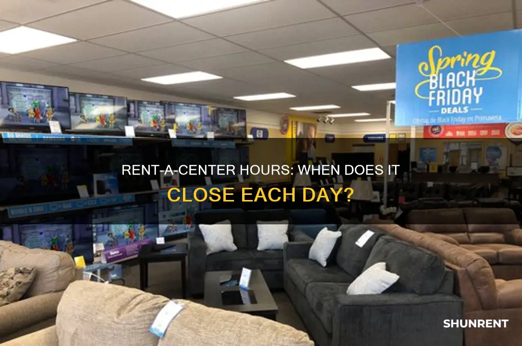 what time is rent a center open till