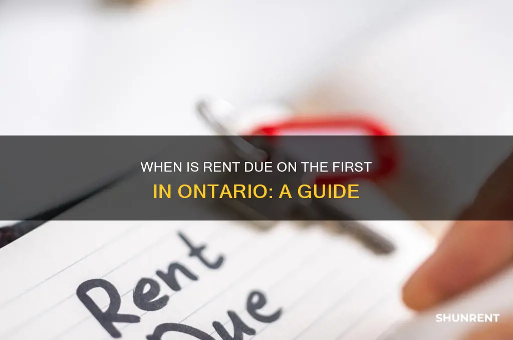 what time is rent due on the first ontario