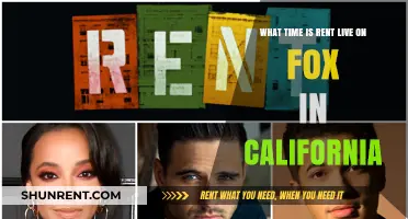Rent Live on Fox: California Airtime Guide for Fans