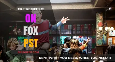 Rent Live on Fox: PST Airtime Guide for Fans