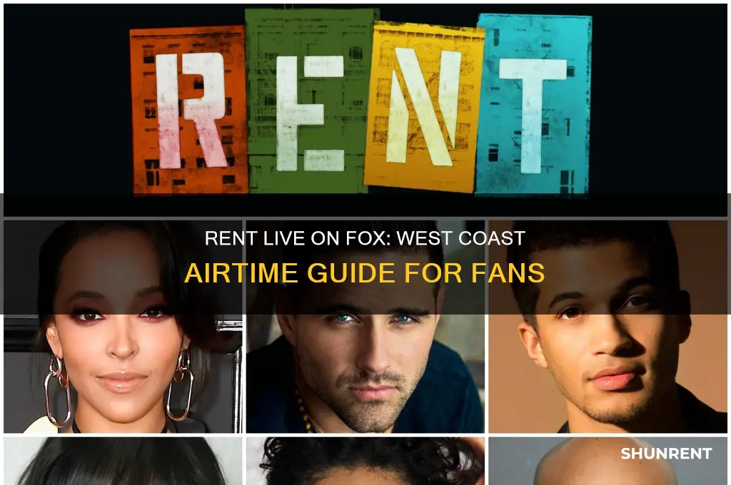 what time is rent live on fox west coast