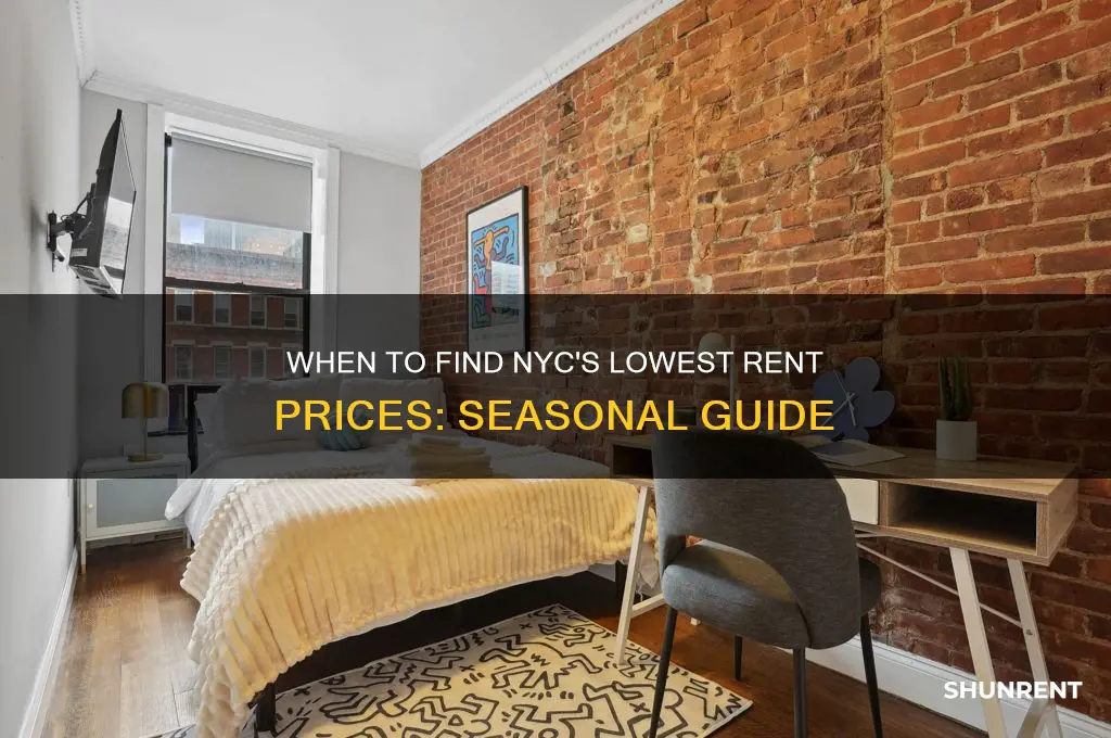what time of year nyc real estate cheapest rent