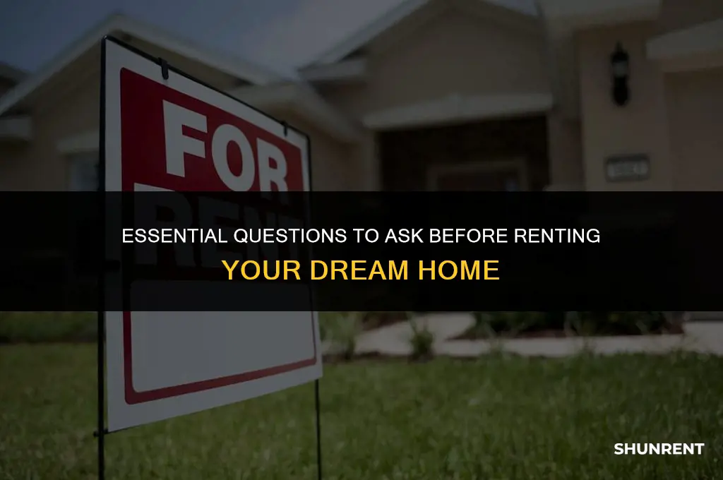 what to ask before renting a hosue
